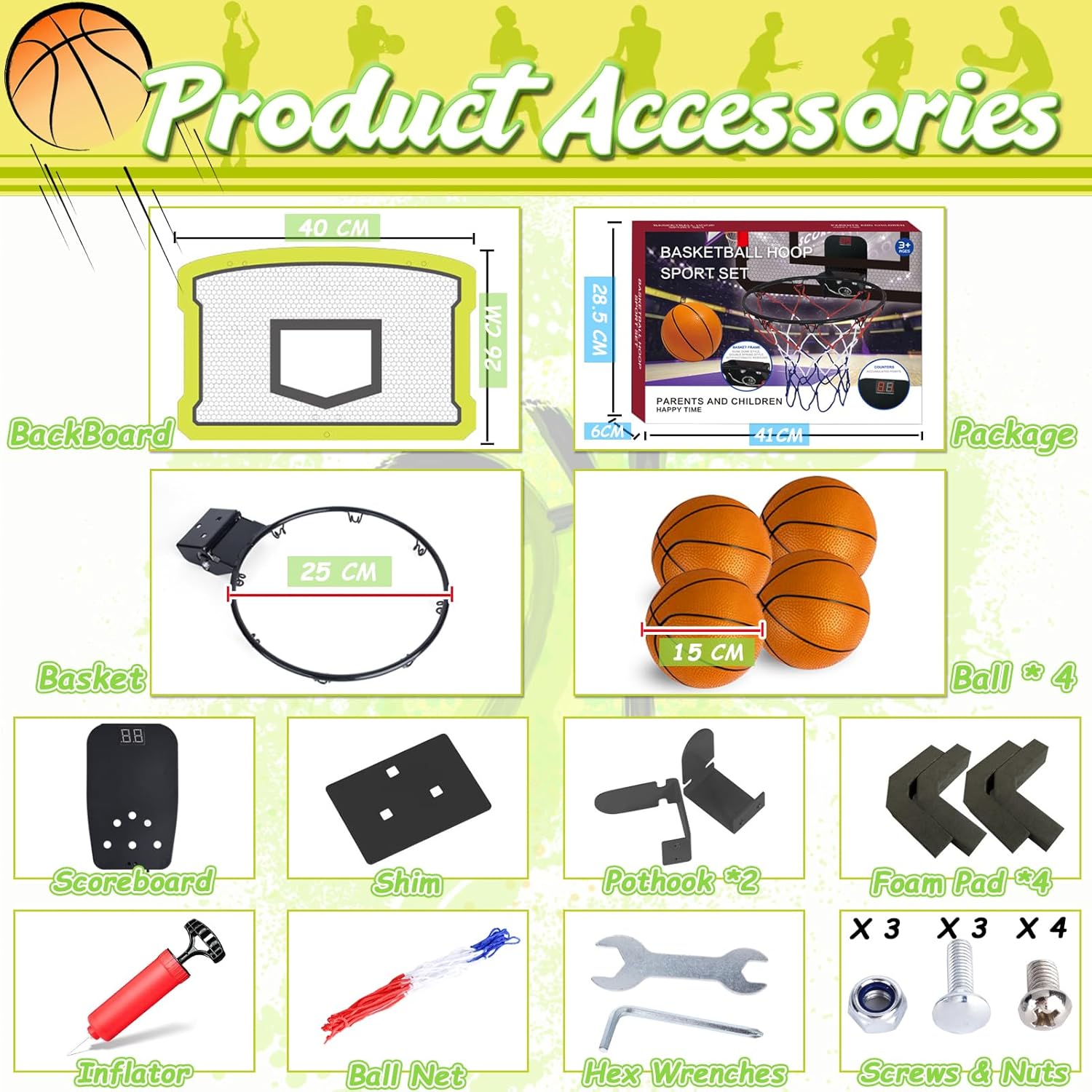 Teuvo Mini Canestro Basket con Punteggio Automatico - immagine 5