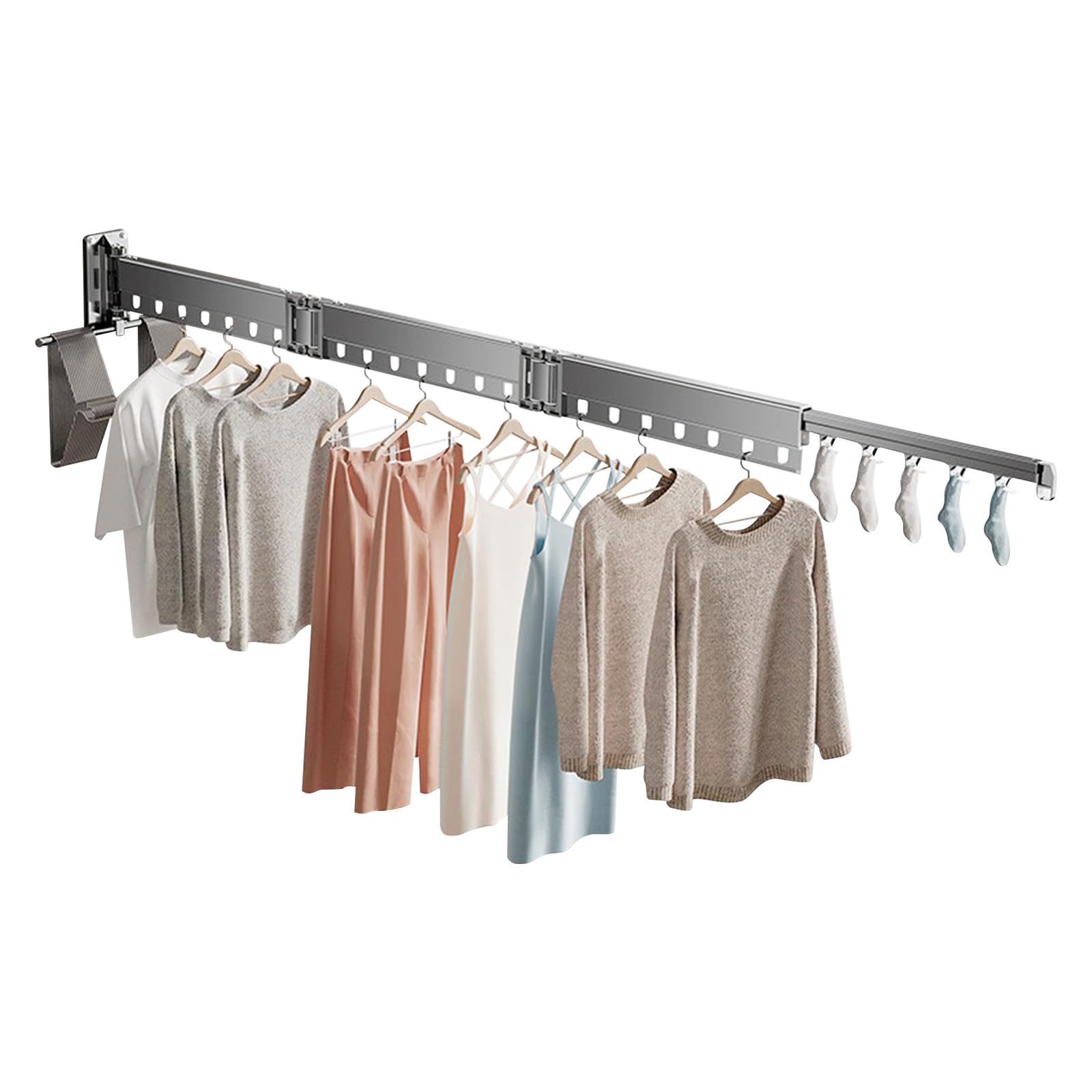 Ergocar Stendibiancheria da Parete Pieghevole Retrattile