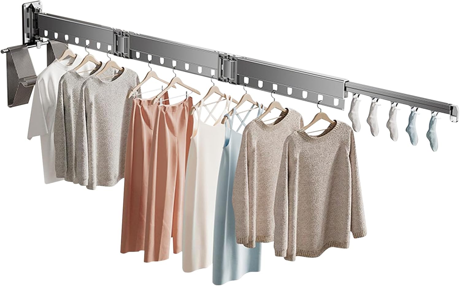 Ergocar Stendibiancheria da Parete Pieghevole Retrattile - immagine 1