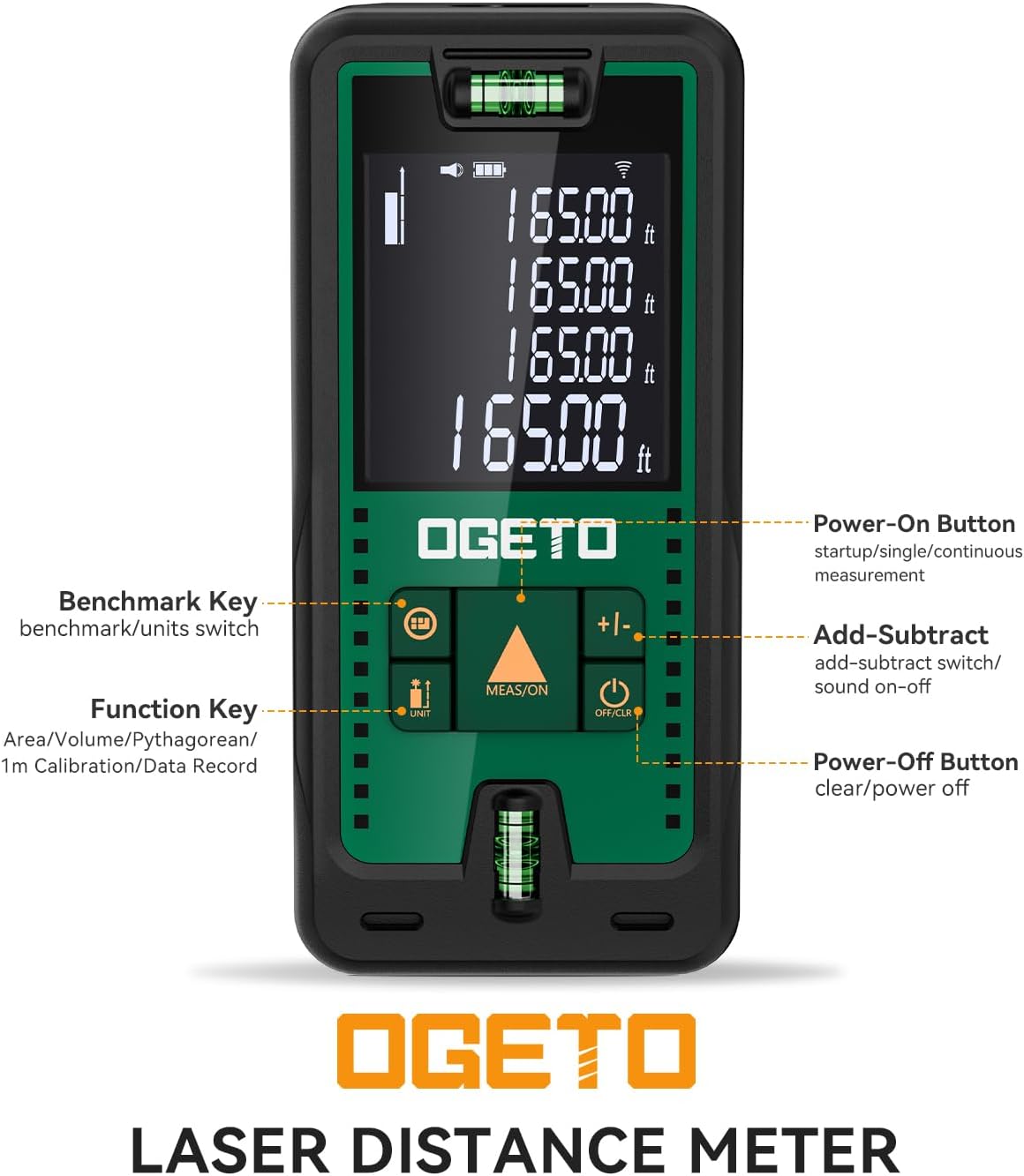 Ogeto Misuratore di Distanza Laser 50M - immagine 2