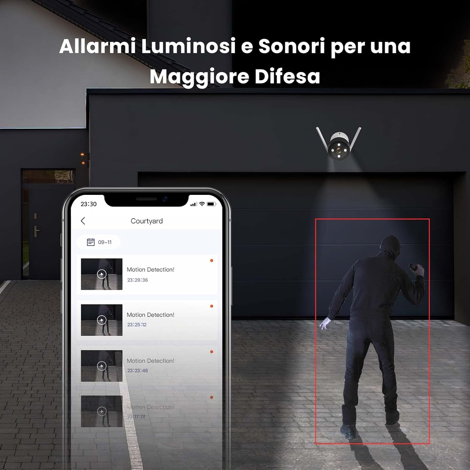 Tenda Telecamera Wi-Fi Esterno 1080P CT3 - immagine 5
