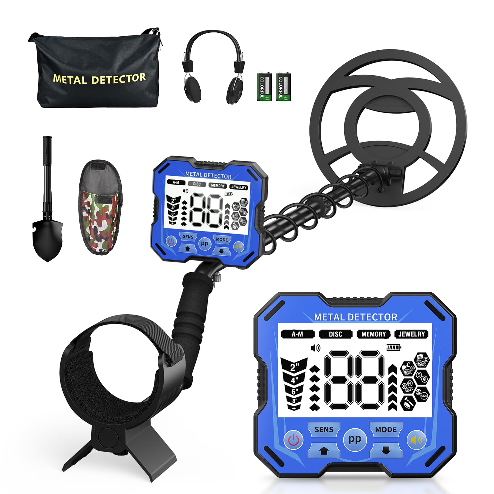 Metal Detector Professionale con Schermo LCD