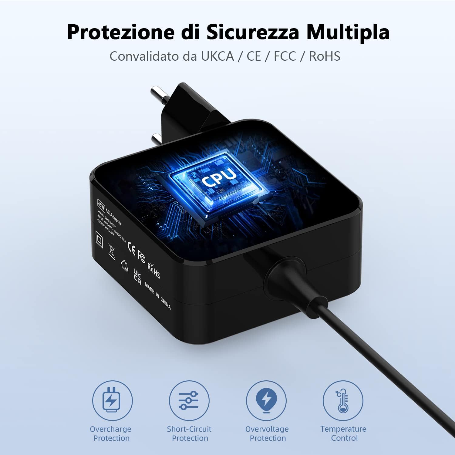 Caricatore ASUS PC Portatile 45W 4.0x1.35mm - immagine 5