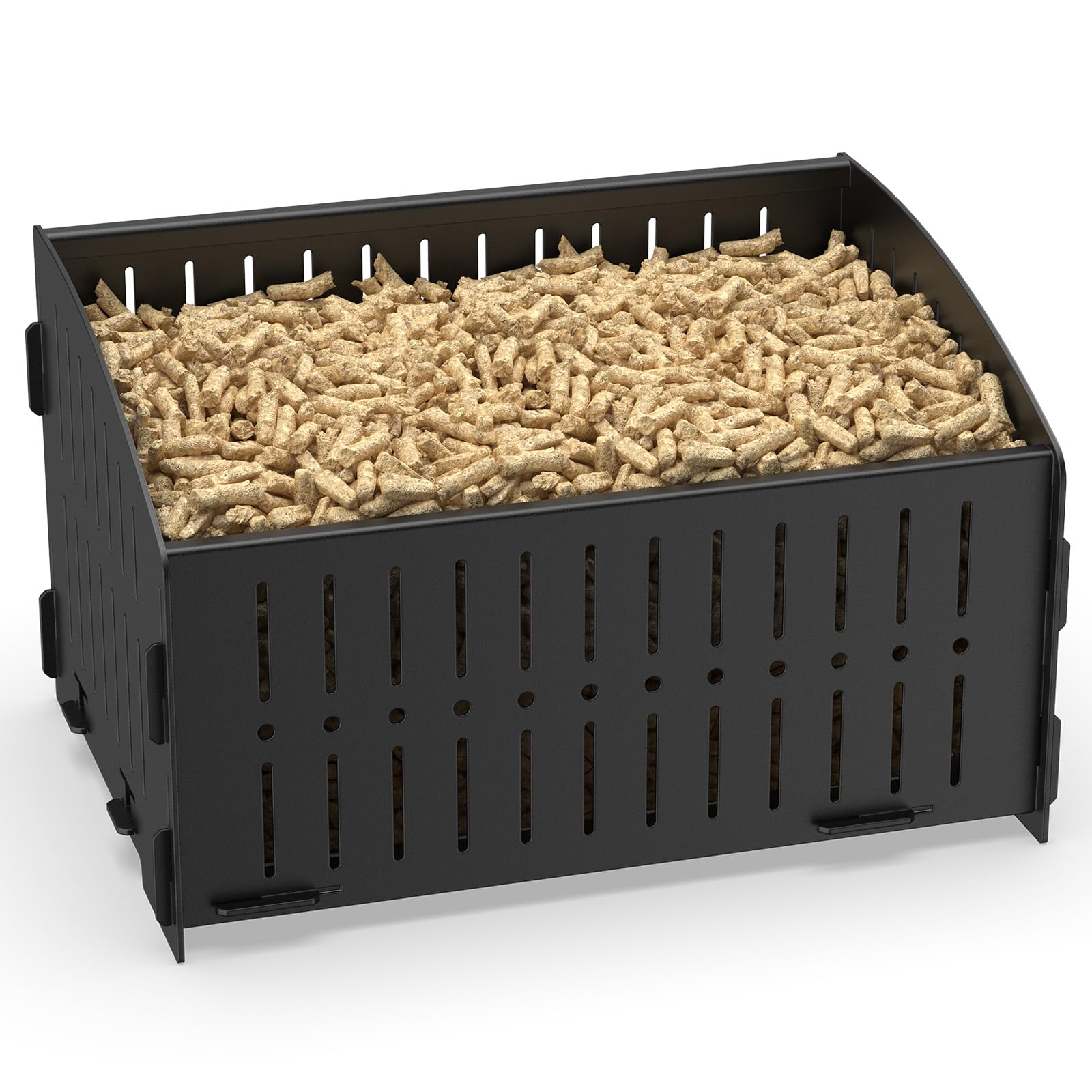 Xtsuen Cesto Bruciatore per Stufa a Pellet 28x20x17cm