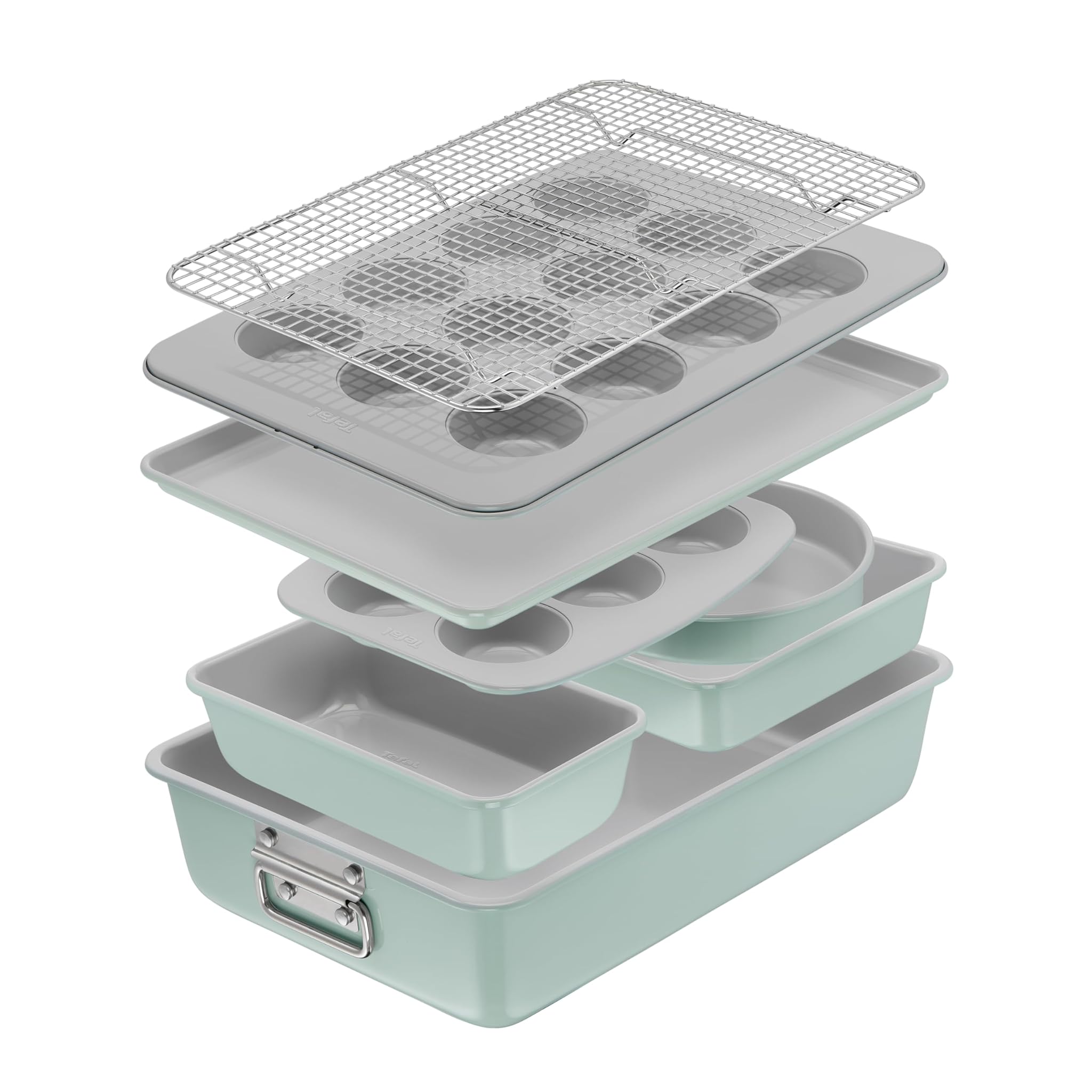 Tefal Ceramik J175S804 - Set 8 Stampi per Dolci