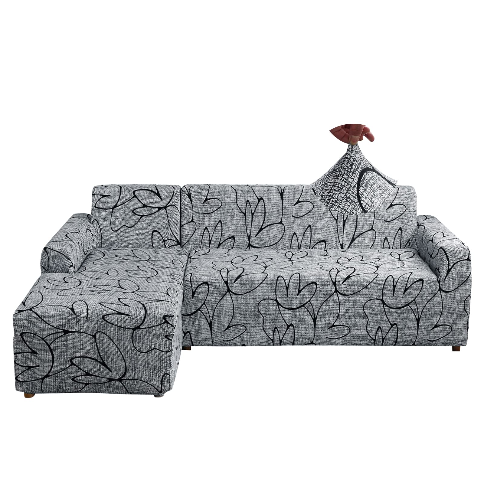 Jaotto Copridivano con Penisola Elasticizzato