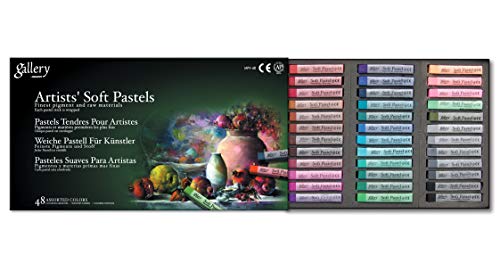 Gallery - Set di Pastelli Morbidi, 48 Colori Assortiti
