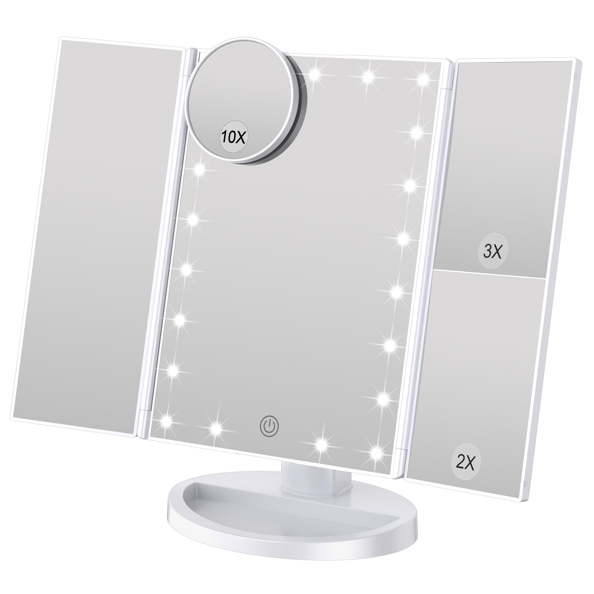 Weily Specchio Trucco con Luci LED, Bianco