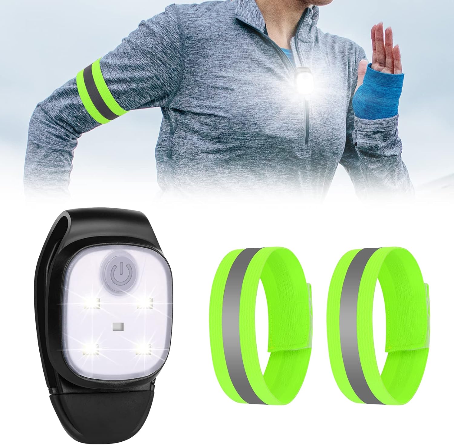 URAQT Lampada Frontale a LED Ricaricabile USB - immagine 1