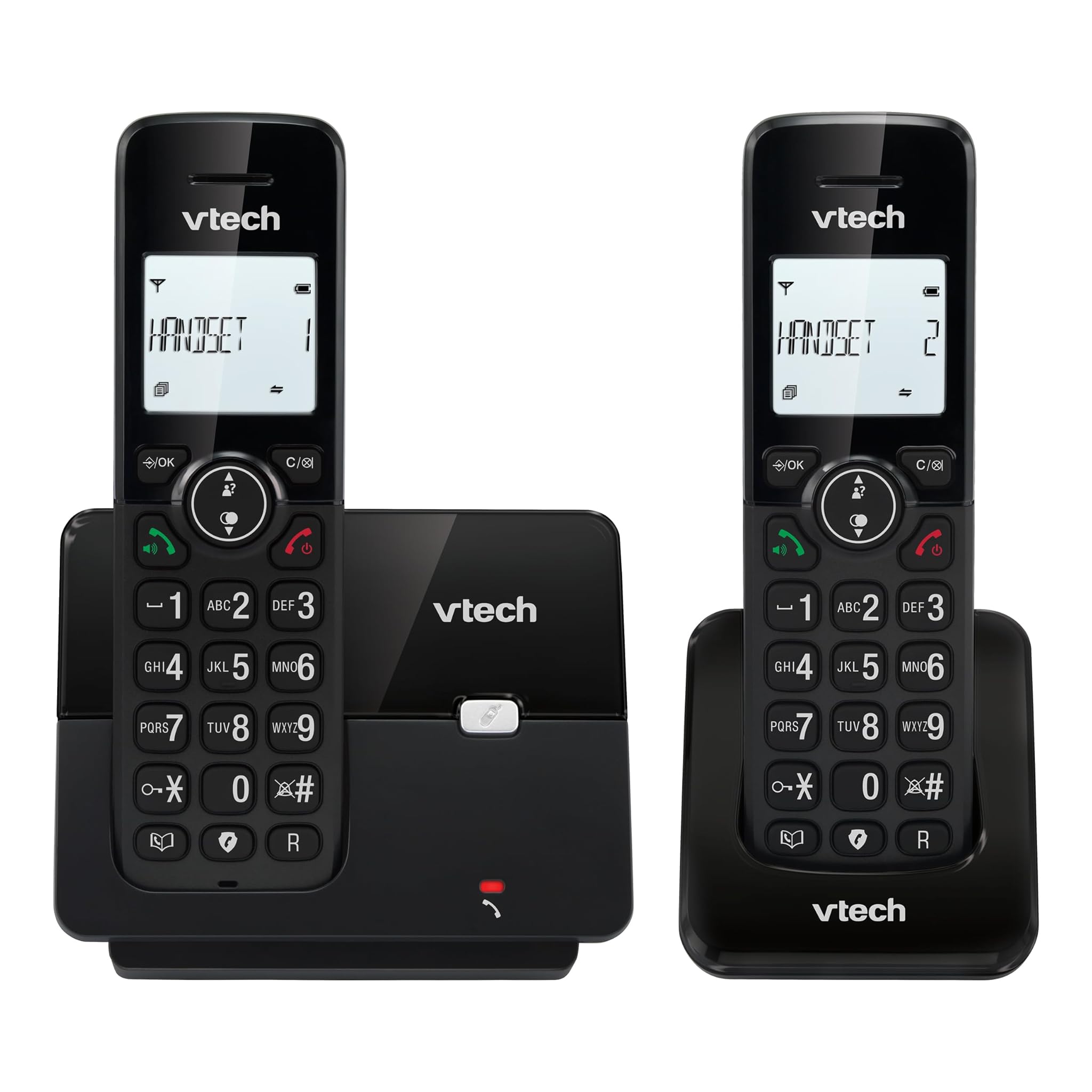 Vtech CS2001 Telefono Fisso DECT Duo, Nero