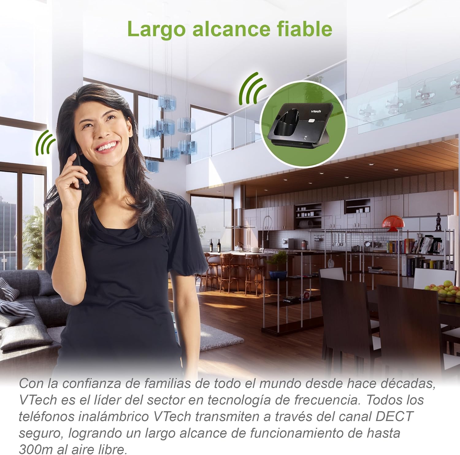 Vtech CS2001 Telefono Fisso DECT Duo, Nero - immagine 3