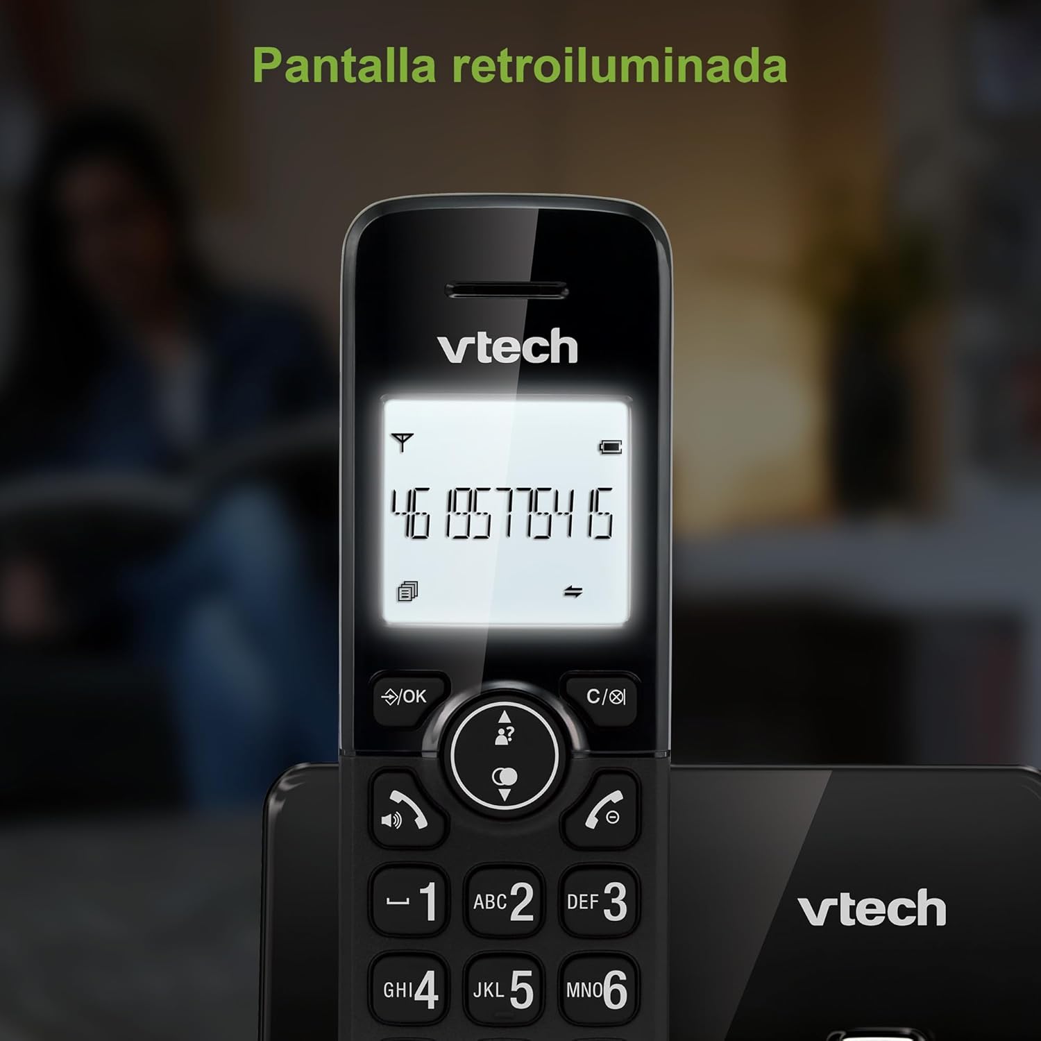 Vtech CS2001 Telefono Fisso DECT Duo, Nero - immagine 4