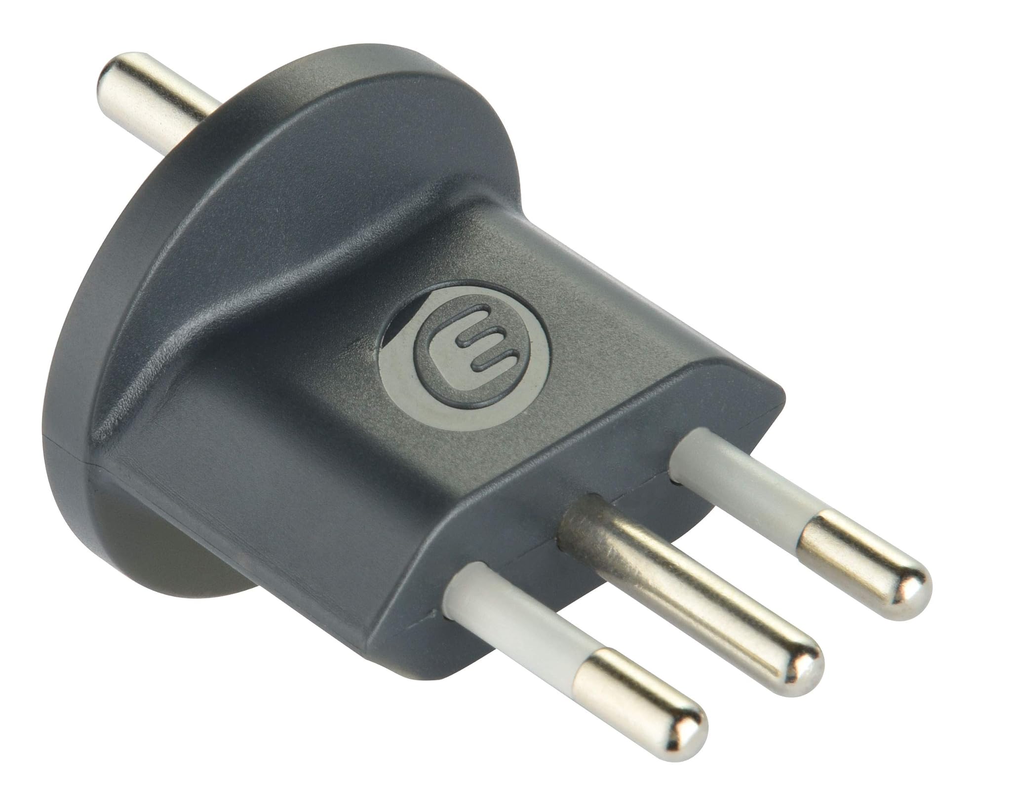 Electraline 70035 Adattatore Permanente da Spina Tedesca/Schuko/Europea a Italiana 10A, Nero, Confezione da 1