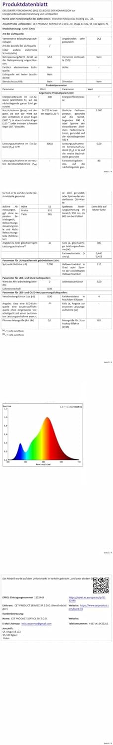 Faro LED da Esterno 300W Bianco Freddo 6000K - immagine 8