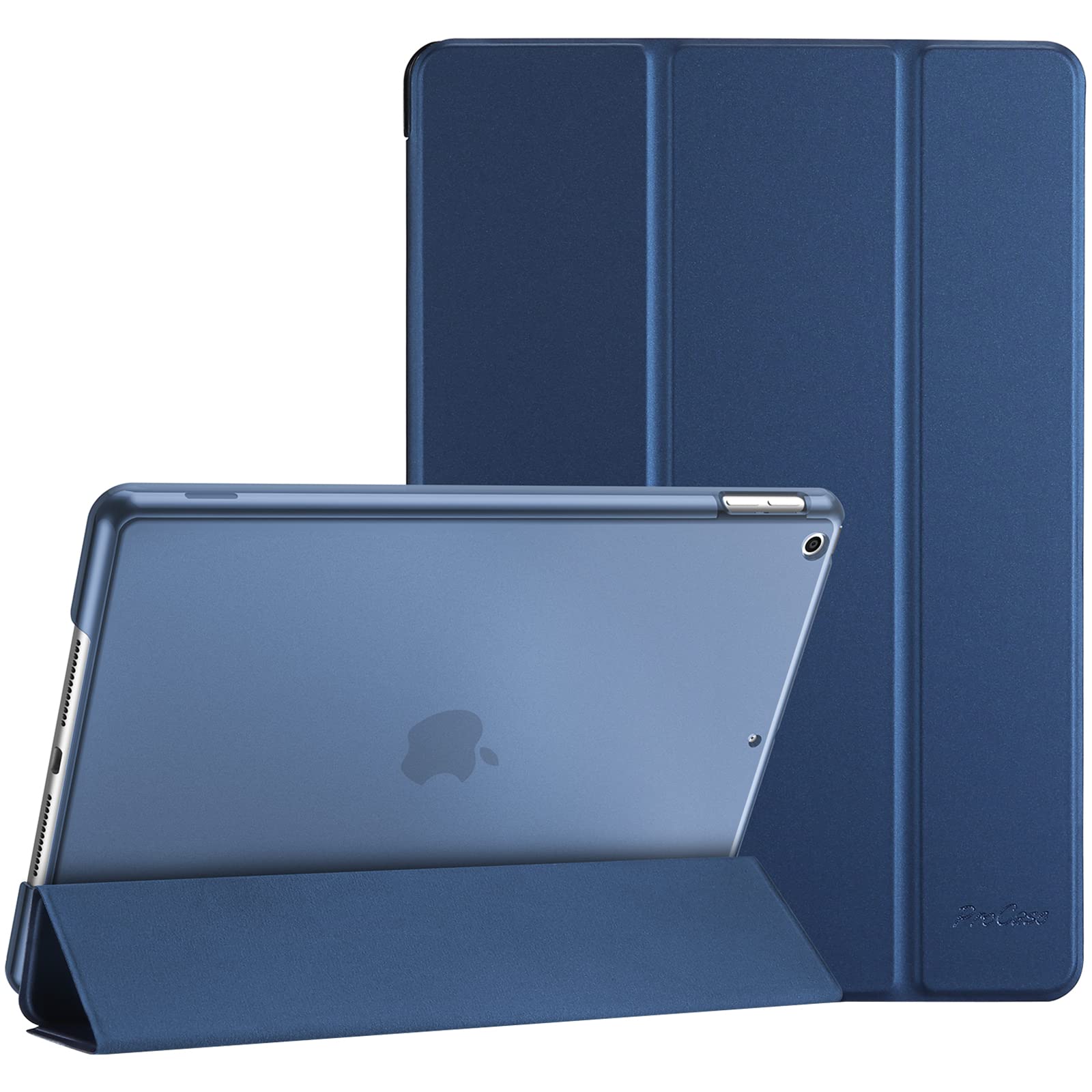 Procase Cover per iPad 9/8/7 (10.2"), Blu Scuro