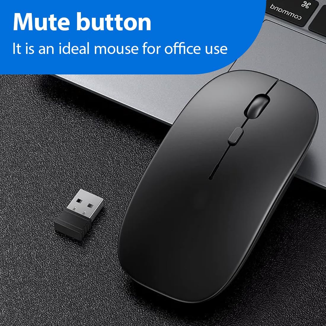 Nhqz Mouse Bluetooth Wireless Ricaricabile - immagine 4