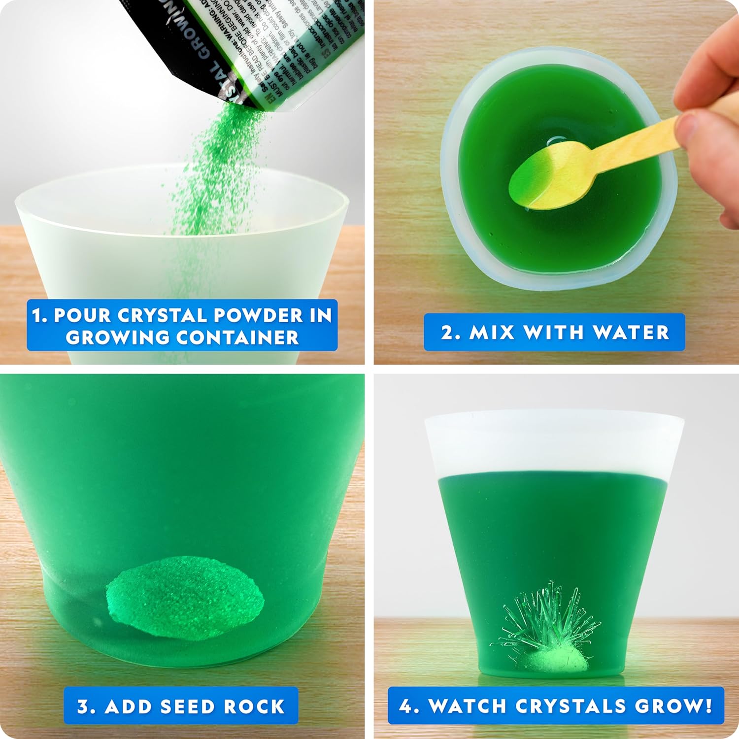 NATIONAL GEOGRAPHIC Kit per Crescere Cristalli - immagine 3