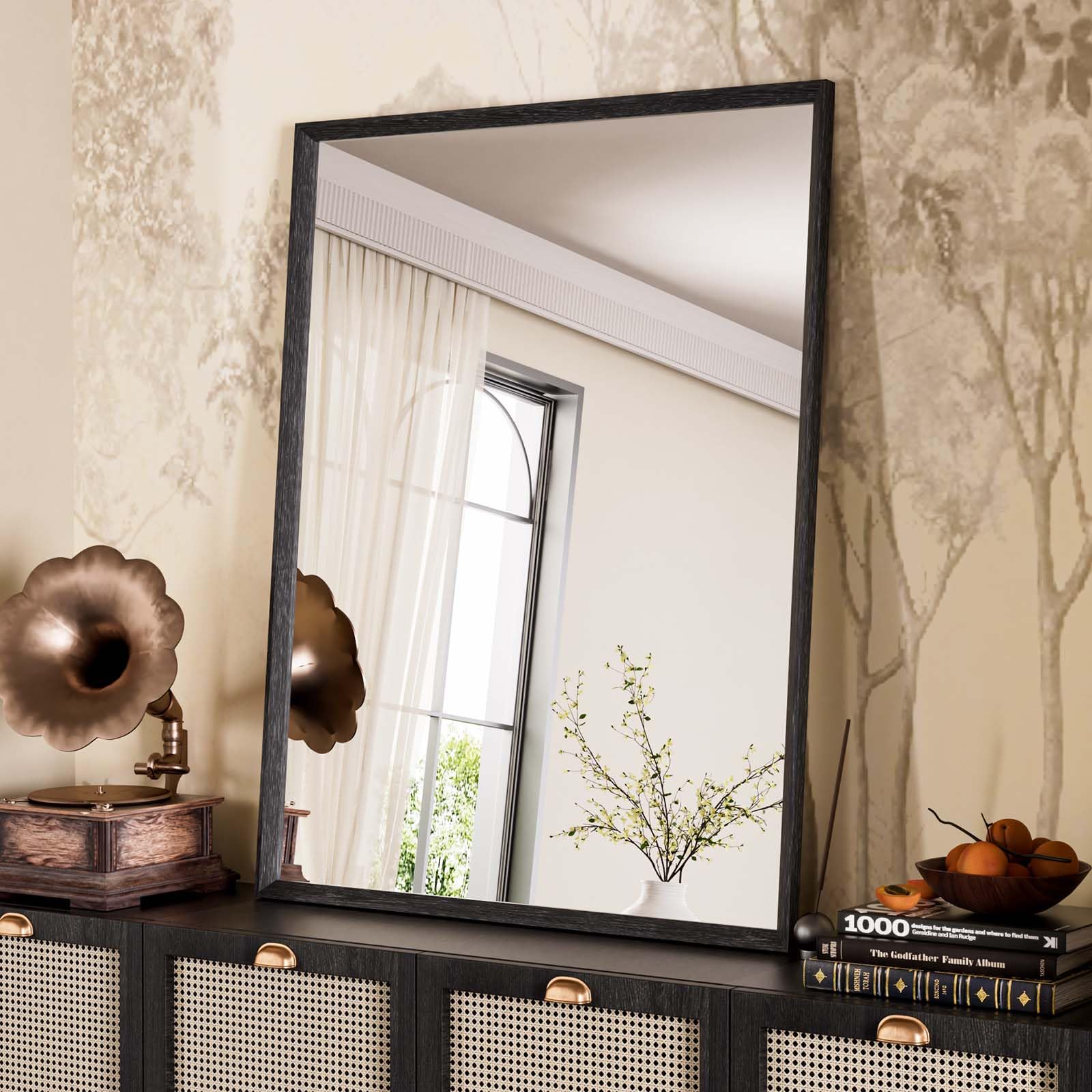 Weer Specchio da Bagno Nero 70x90cm