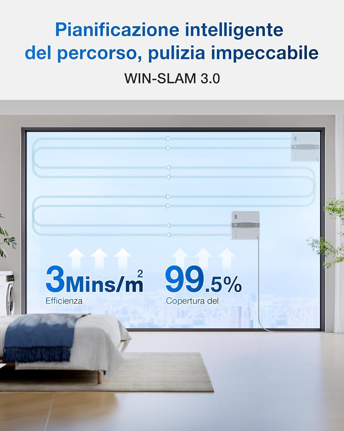 Ecovacs WINBOT MINI Robot Lavavetri Compatto - immagine 7