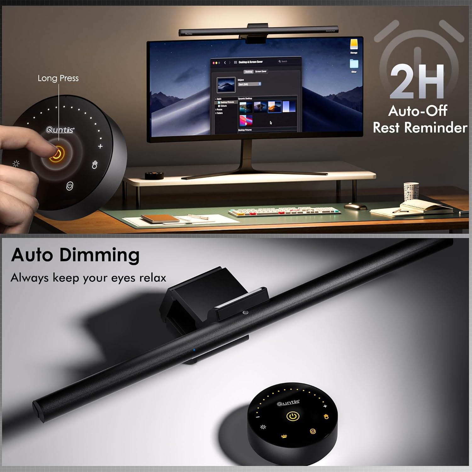 Quntis USB Lampada da Monitor con Telecomando 42,5CM - immagine 5