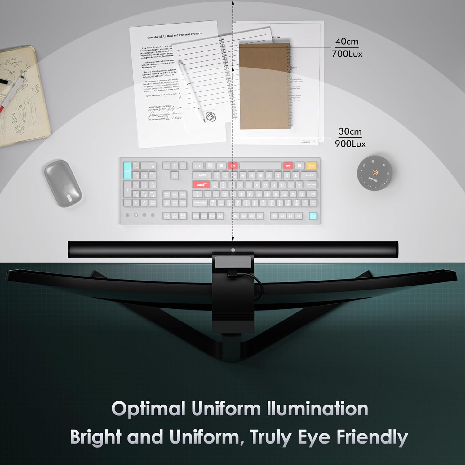 Quntis USB Lampada da Monitor con Telecomando 42,5CM - immagine 8