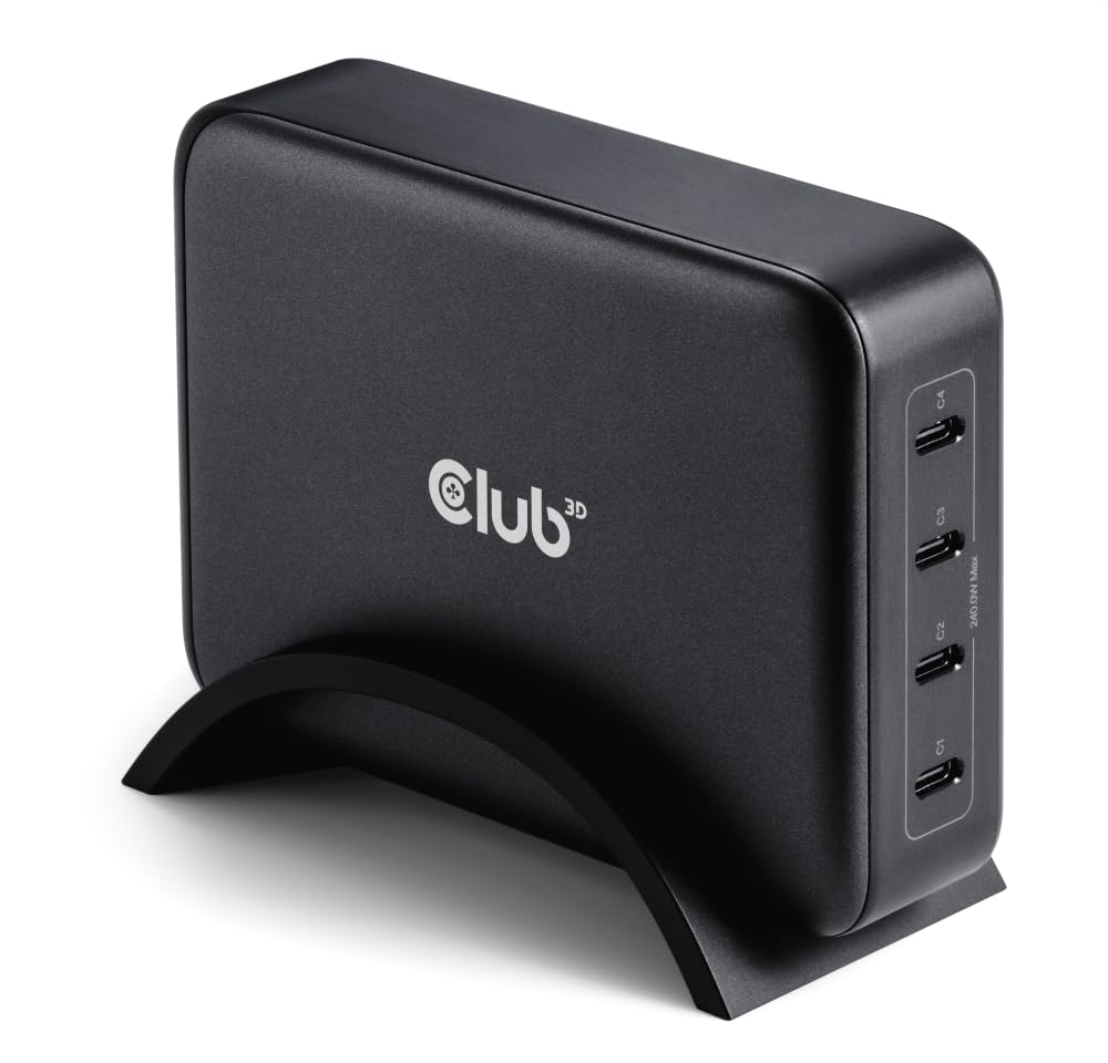 Club3D CAC-1918 - Caricabatterie da Viaggio 240W GaN