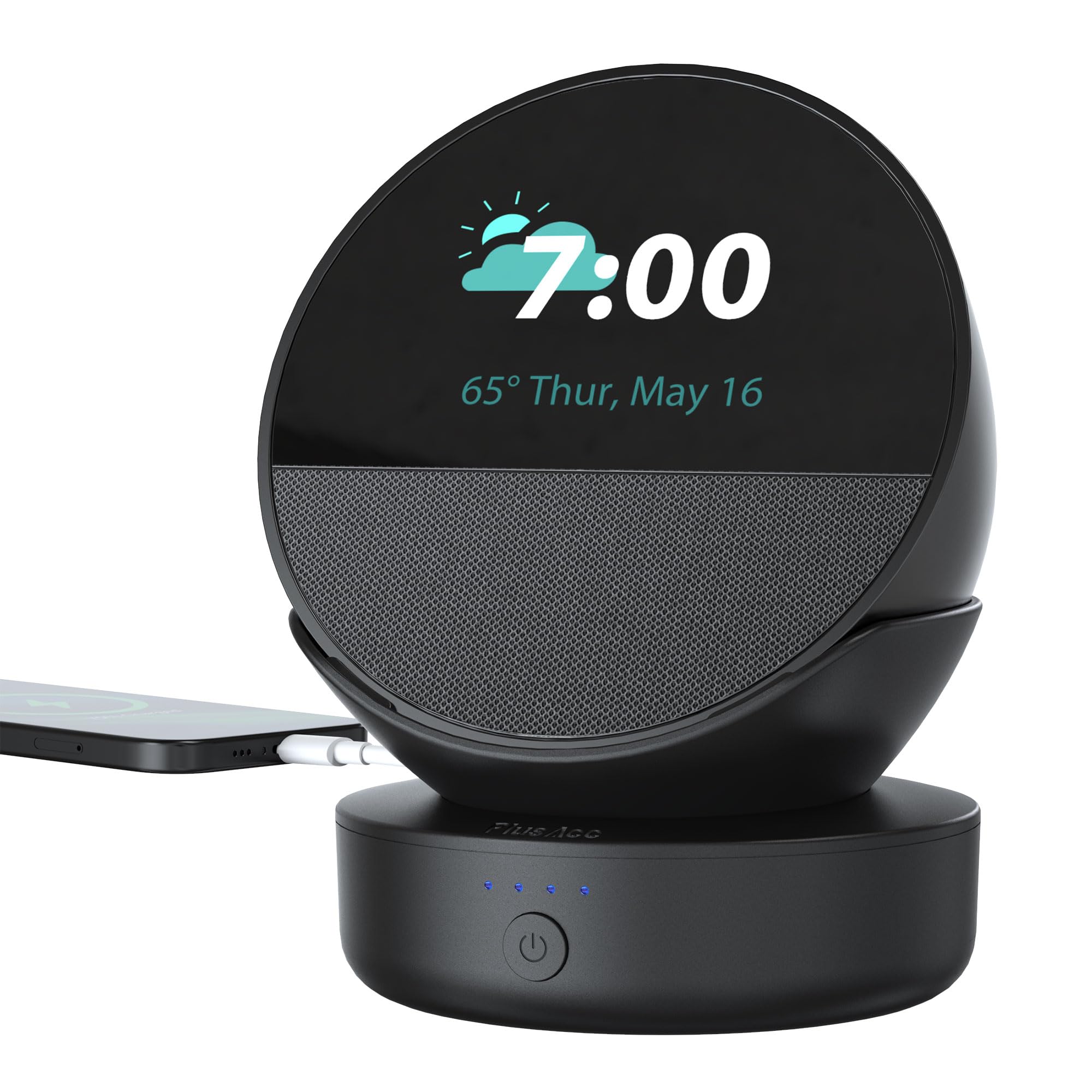 Plusacc Base Batteria Portatile per Spot con Power Bank