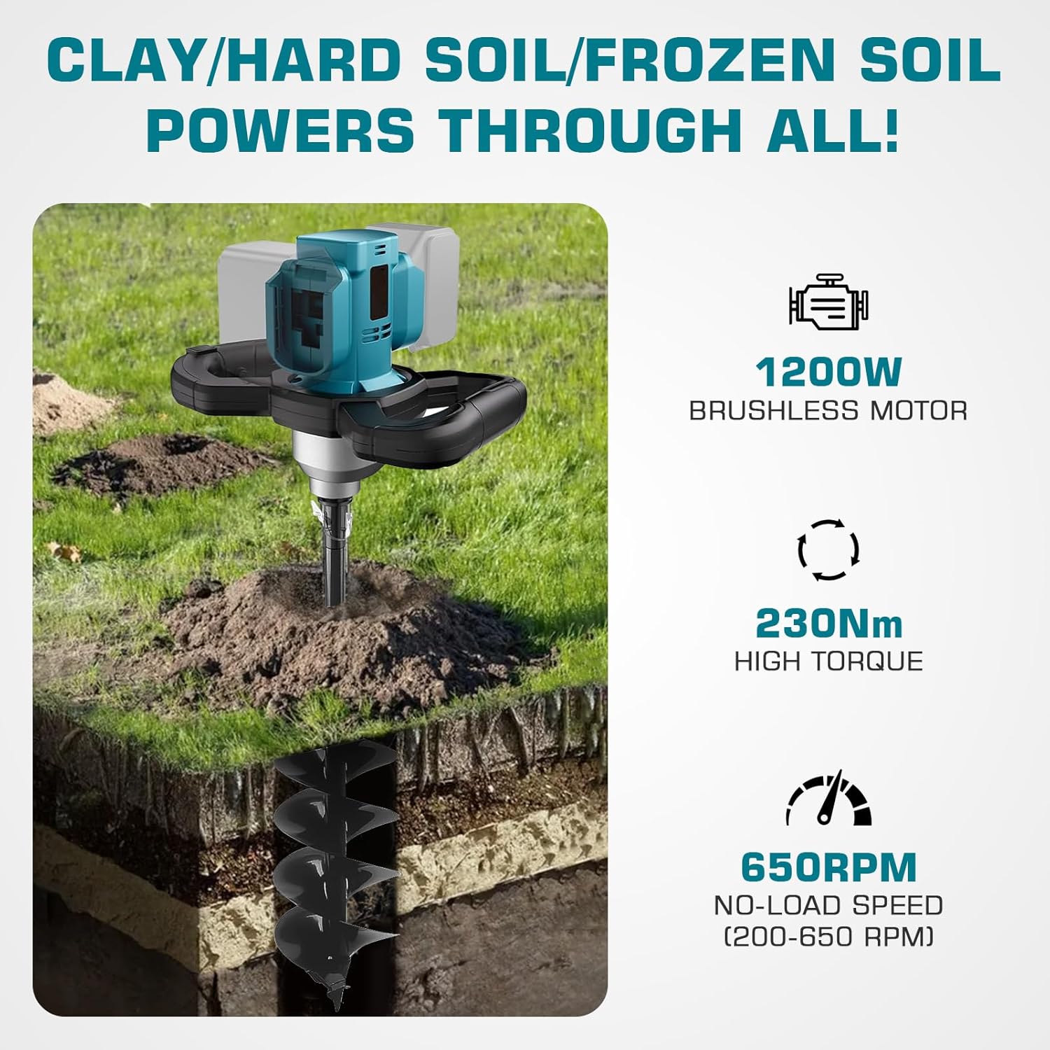 Trapano a Batteria Professionale 1200W - immagine 6