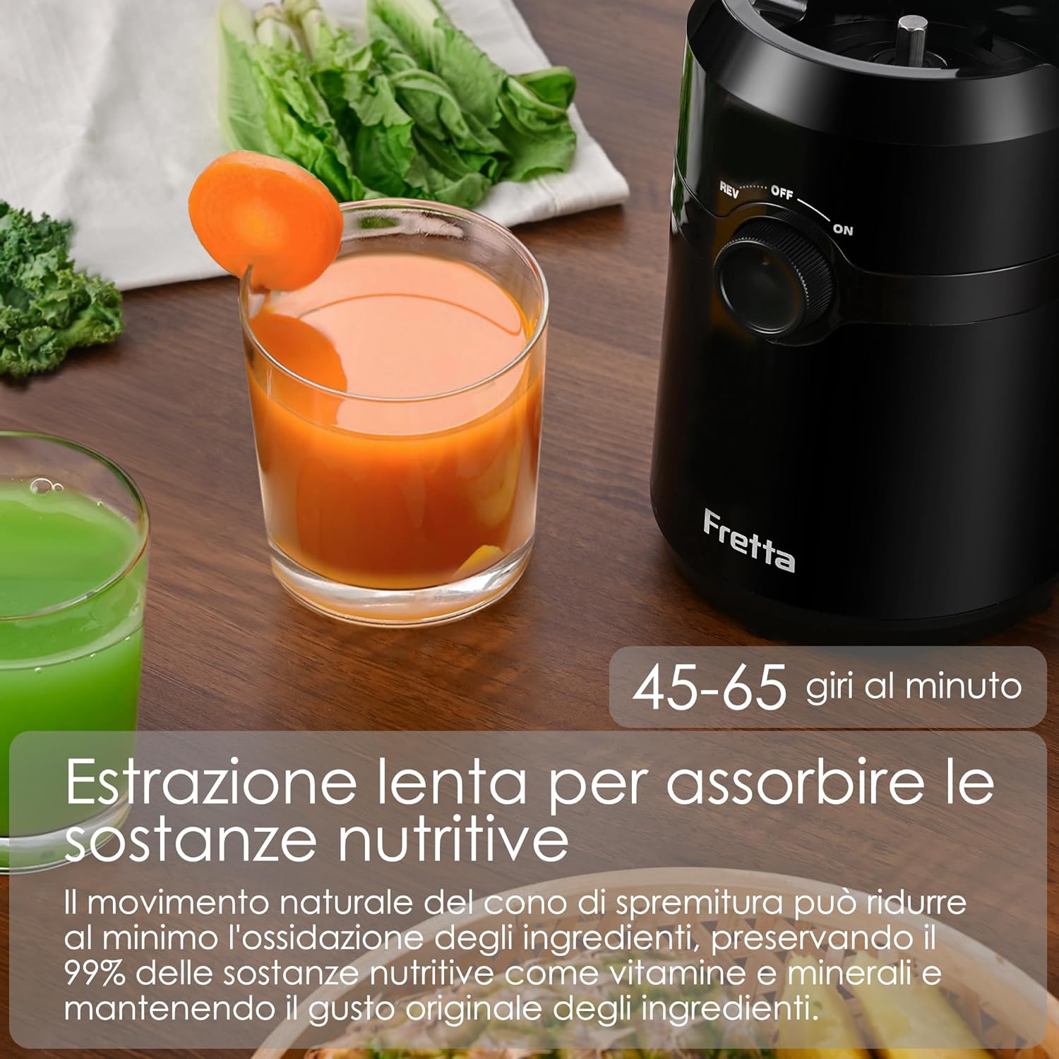 Fretta Estrattore Frutta e Verdura 200W - immagine 4