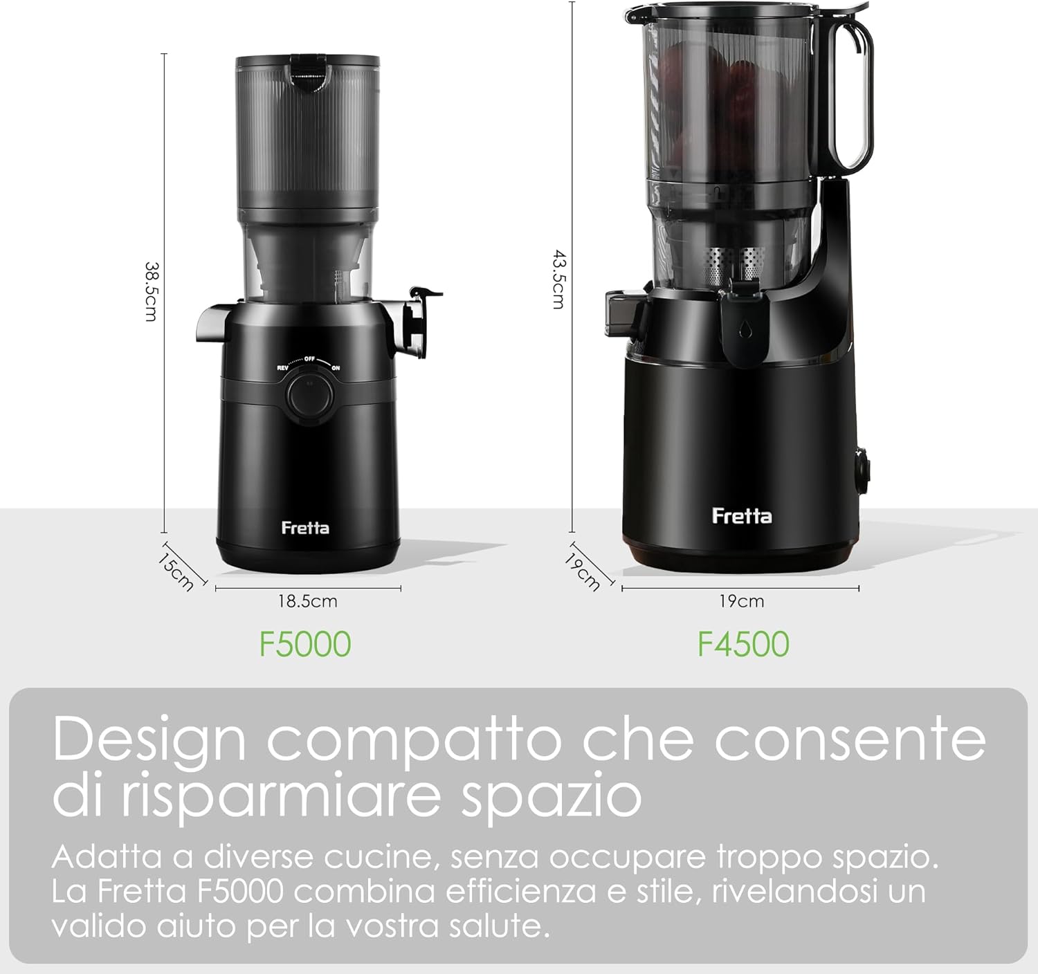 Fretta Estrattore Frutta e Verdura 200W - immagine 5