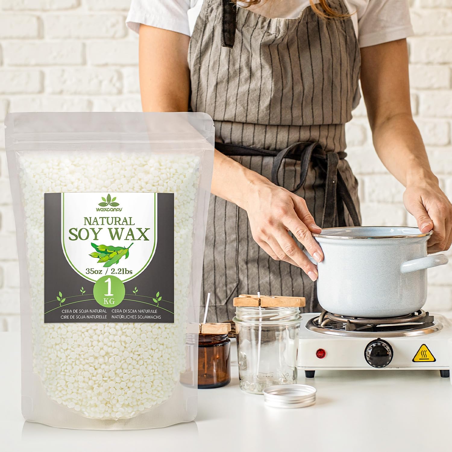 Waxcanpy Cera di Soia per Candele Fai Da Te 10kg - immagine 6