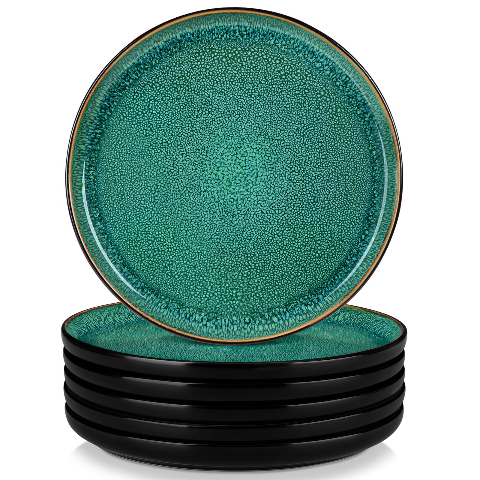 Vancasso Serie PLAYA - Set 6 Piatti Piani 26cm, Verde