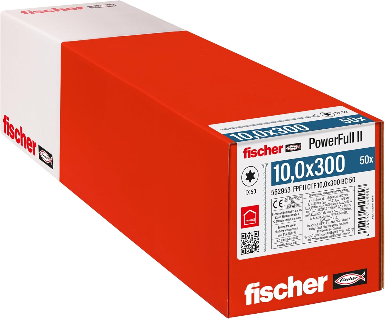 Fischer Viti PowerFull II CTF 10x300mm per Legno