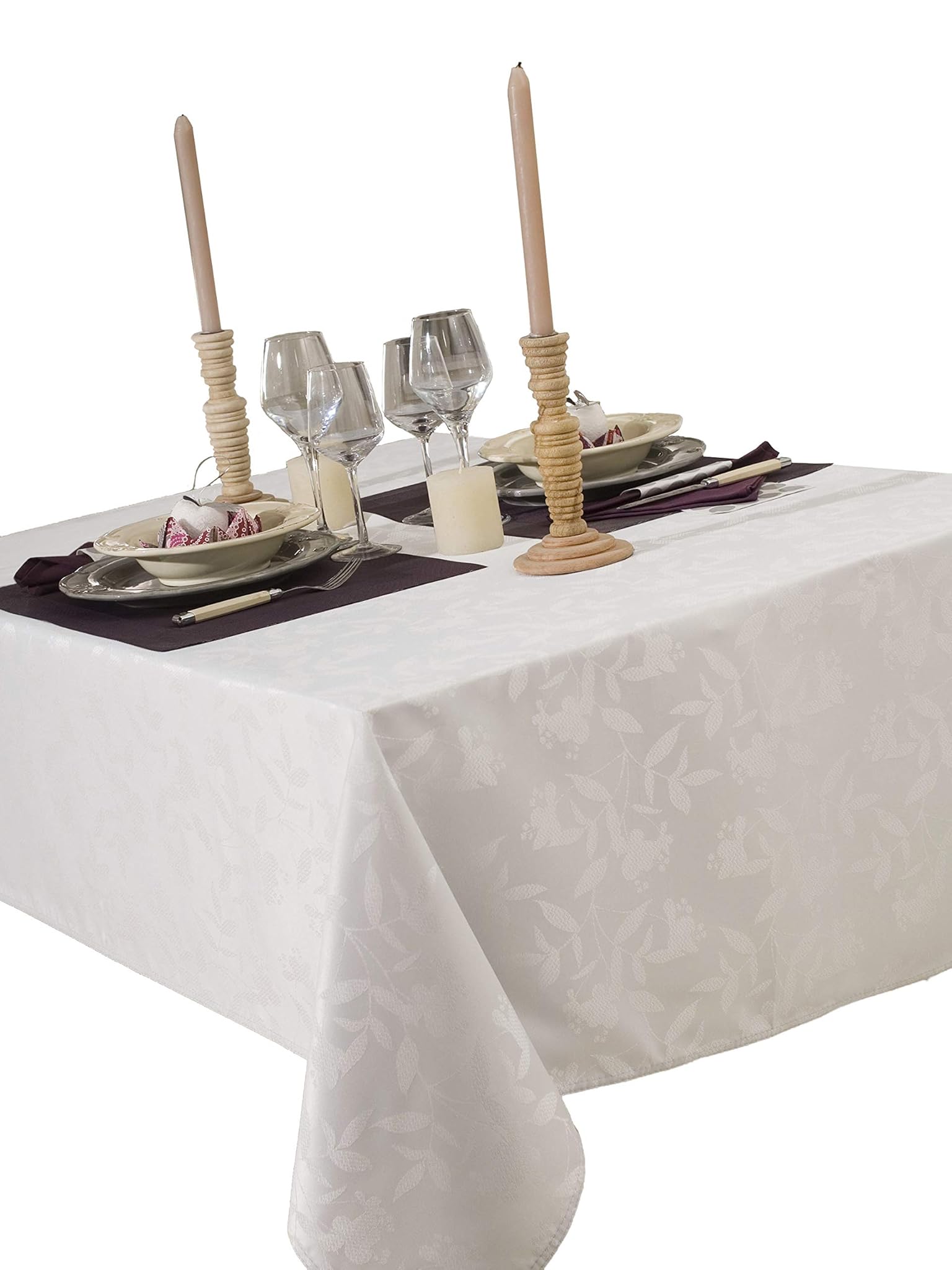 Calitex Tovaglia Rettangolare Damascata Ombra