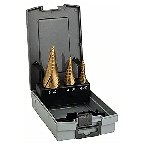 Bosch 2608587432 - Assortimento Punte a Gradini HSS-TIN