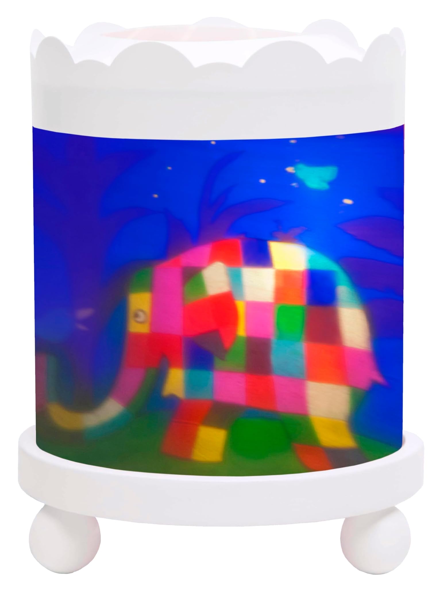 Trousselier 43M64W Lampada da Comodino con Proiettore Elmer, Bianco