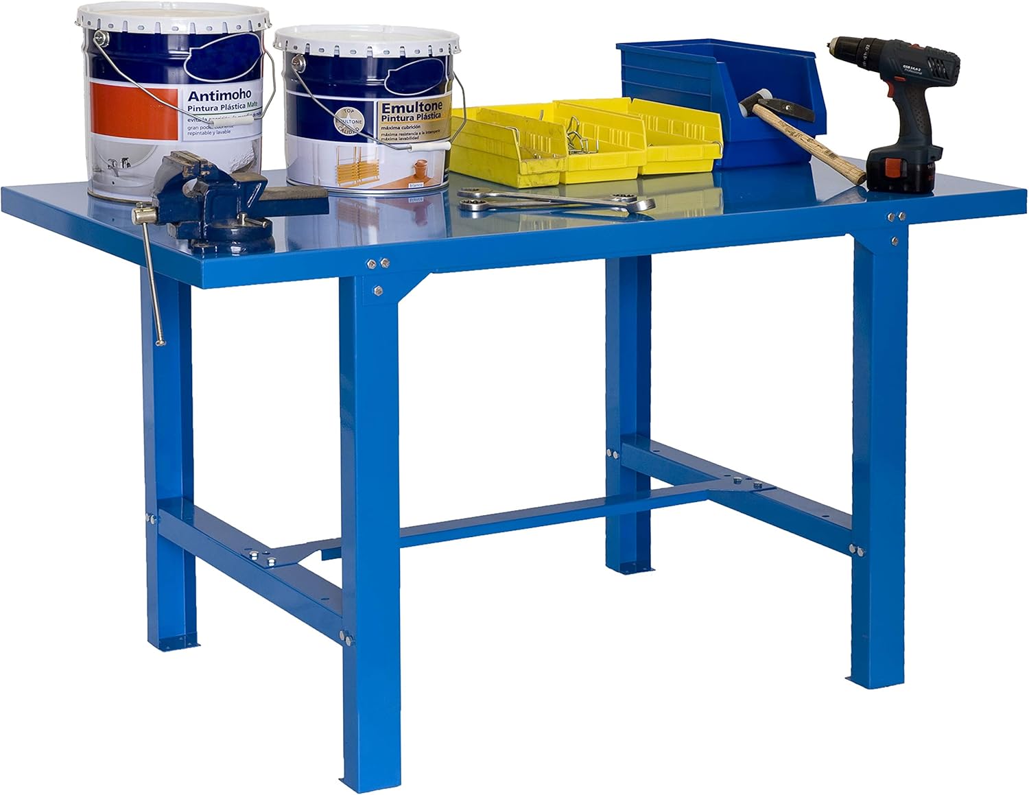 Simon Rack Banco da Lavoro per Officina 600kg, Blu - immagine 2