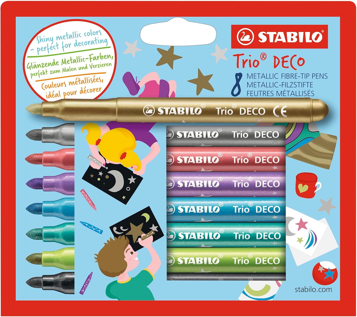 Stabilo Trio DECO - Pennarello Metallizzato Punta XL - immagine 1
