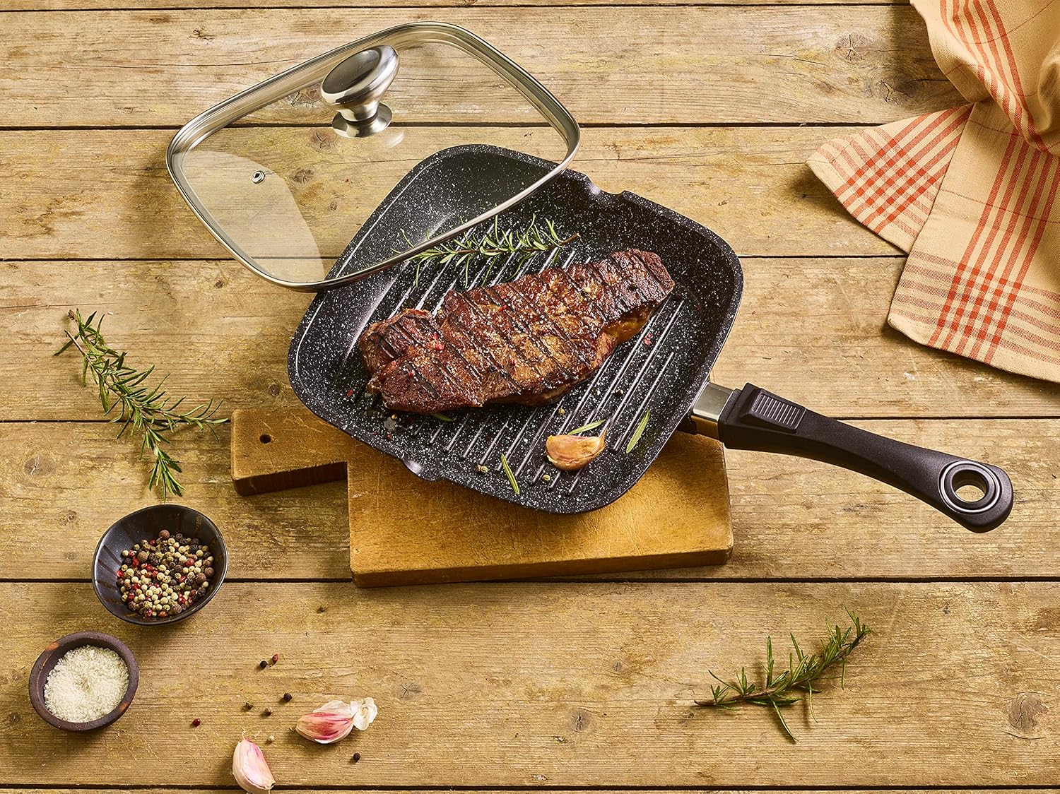 Pradel Excellence Padella Grill Tipo Pietra 28x28cm - immagine 2