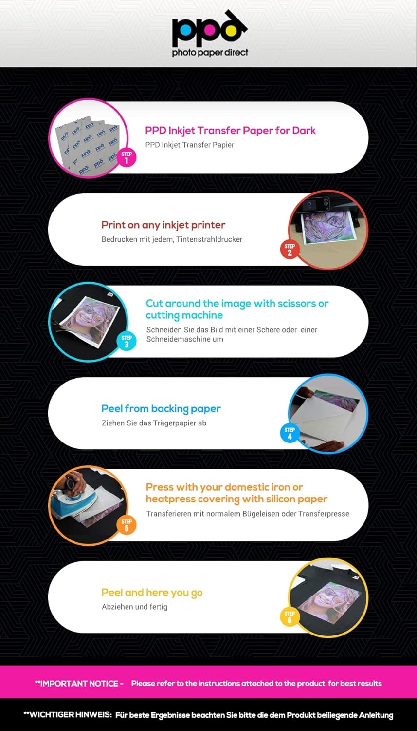 Ppd A4 200 Fogli Carta Termoadesiva Inkjet - immagine 3