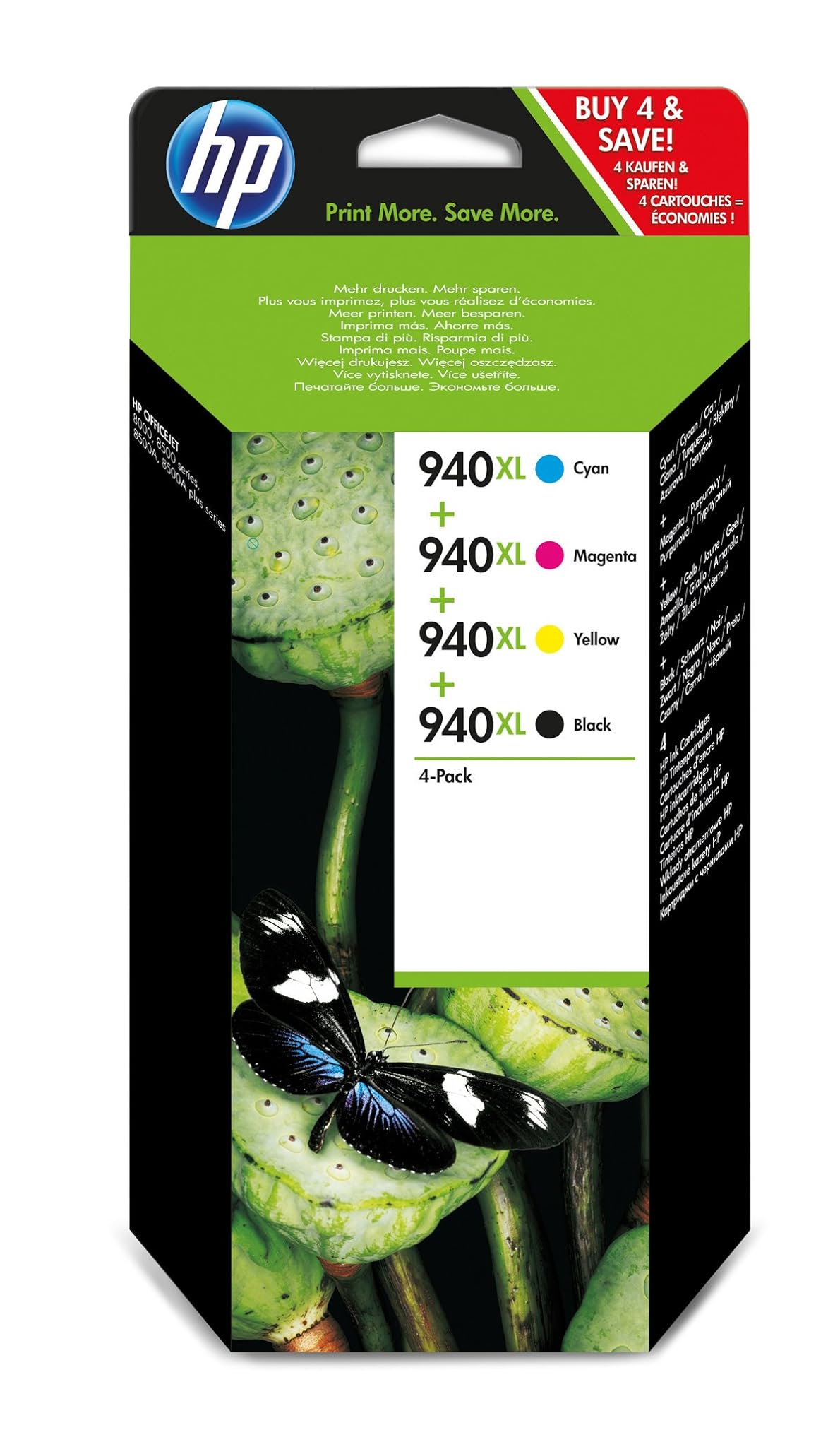 Hp 940XL - Cartucce Originali Multipack 4 Pezzi