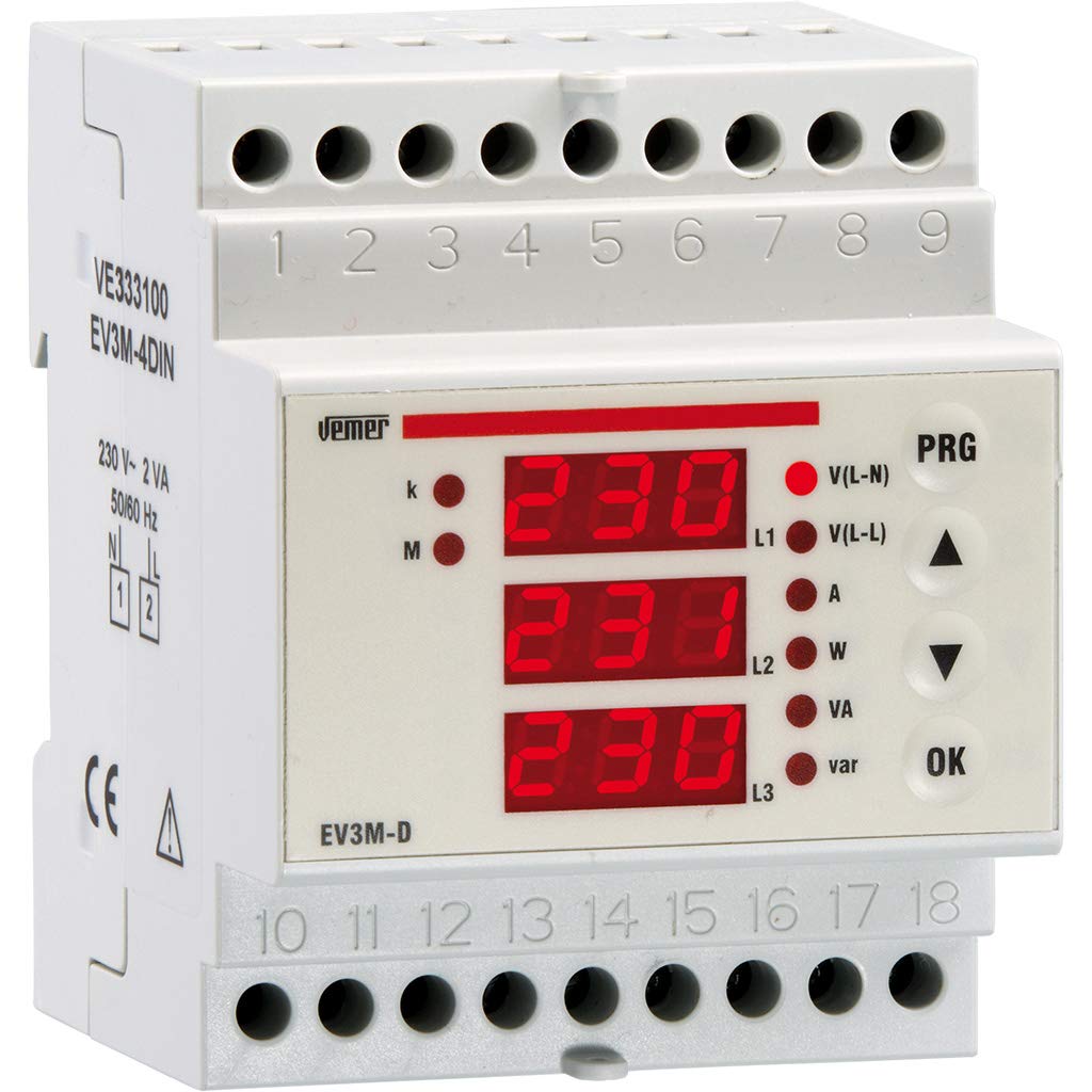 Vemer VE333100EV3M-D - Multimetro Digitale Trifase