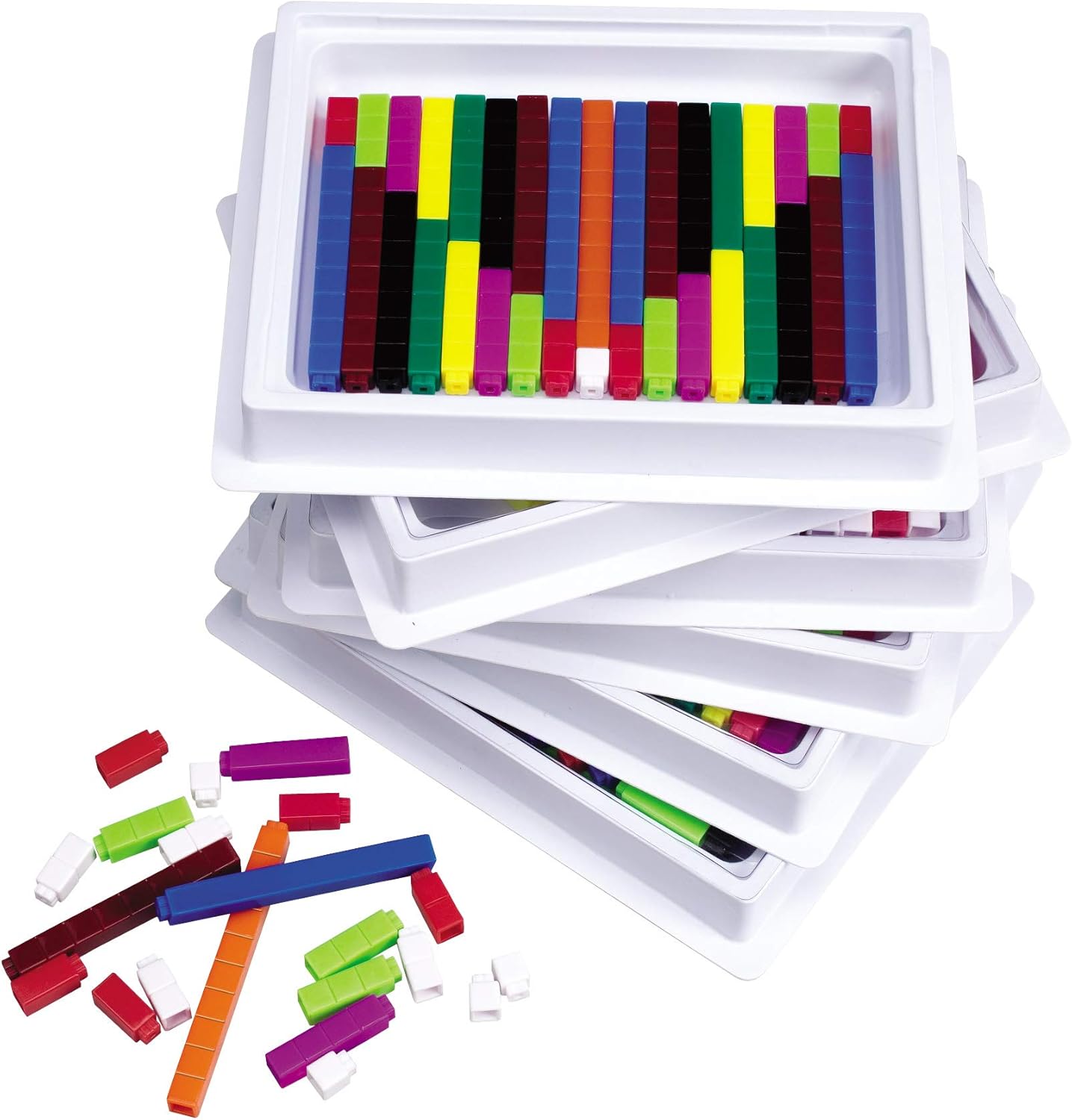 Learning Resources Cuisenaire Rods Plastic Connecting Classroom Set - immagine 1