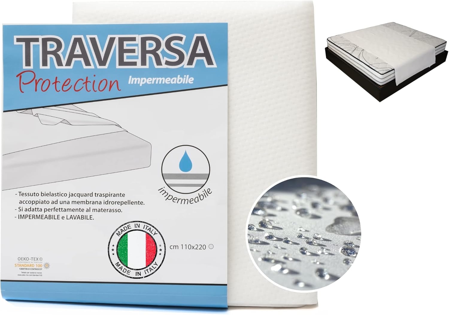 Babytools Traversa Impermeabile Matrimoniale 110x220 Cm - immagine 1