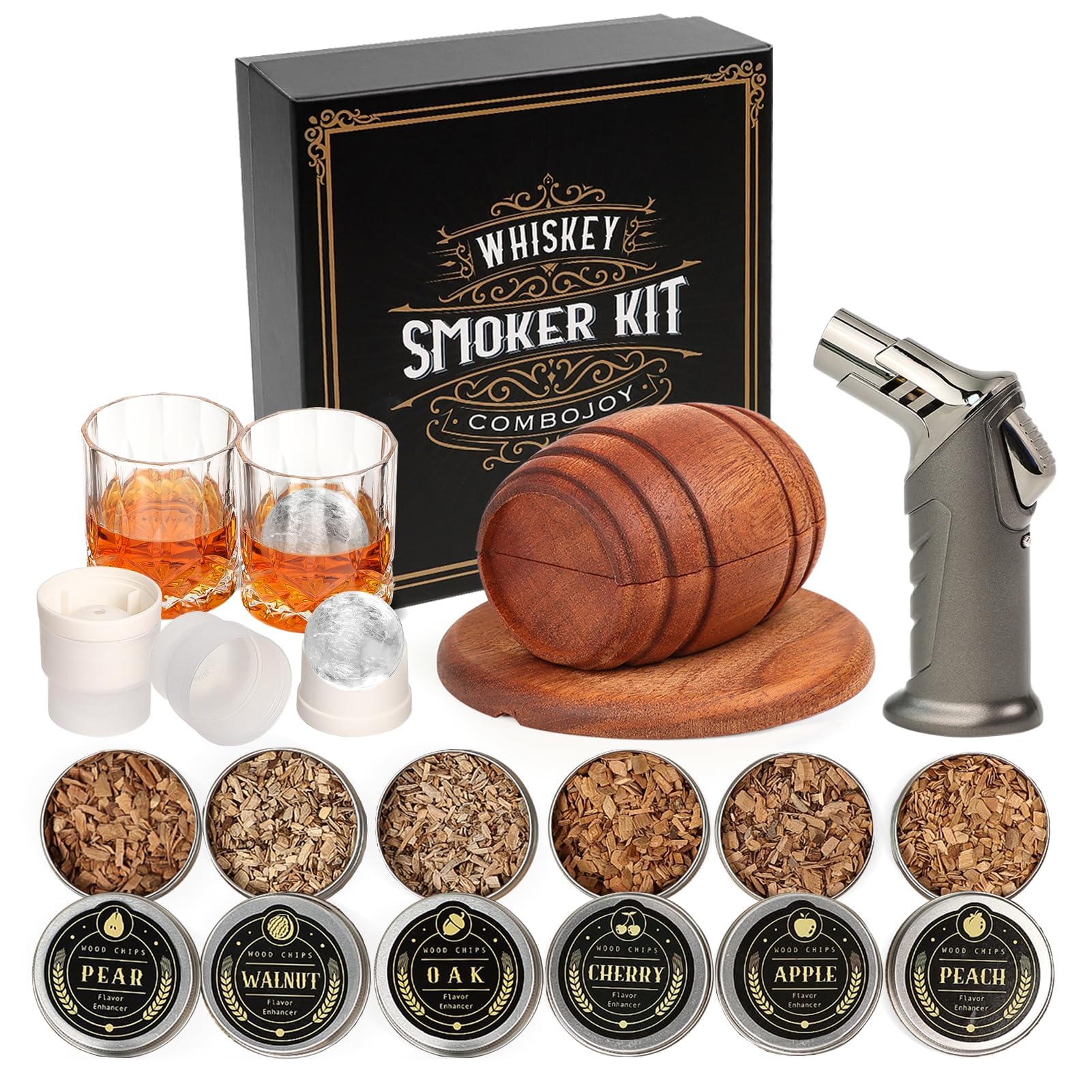 Combojoy Kit Affumicatore per Whisky Cocktail con Torcia