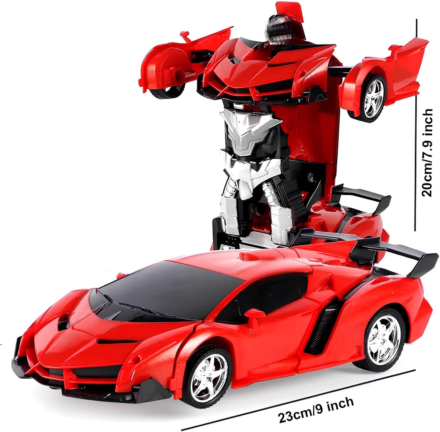 Auto Telecomandata Robot Trasformabile con Luci LED - immagine 5