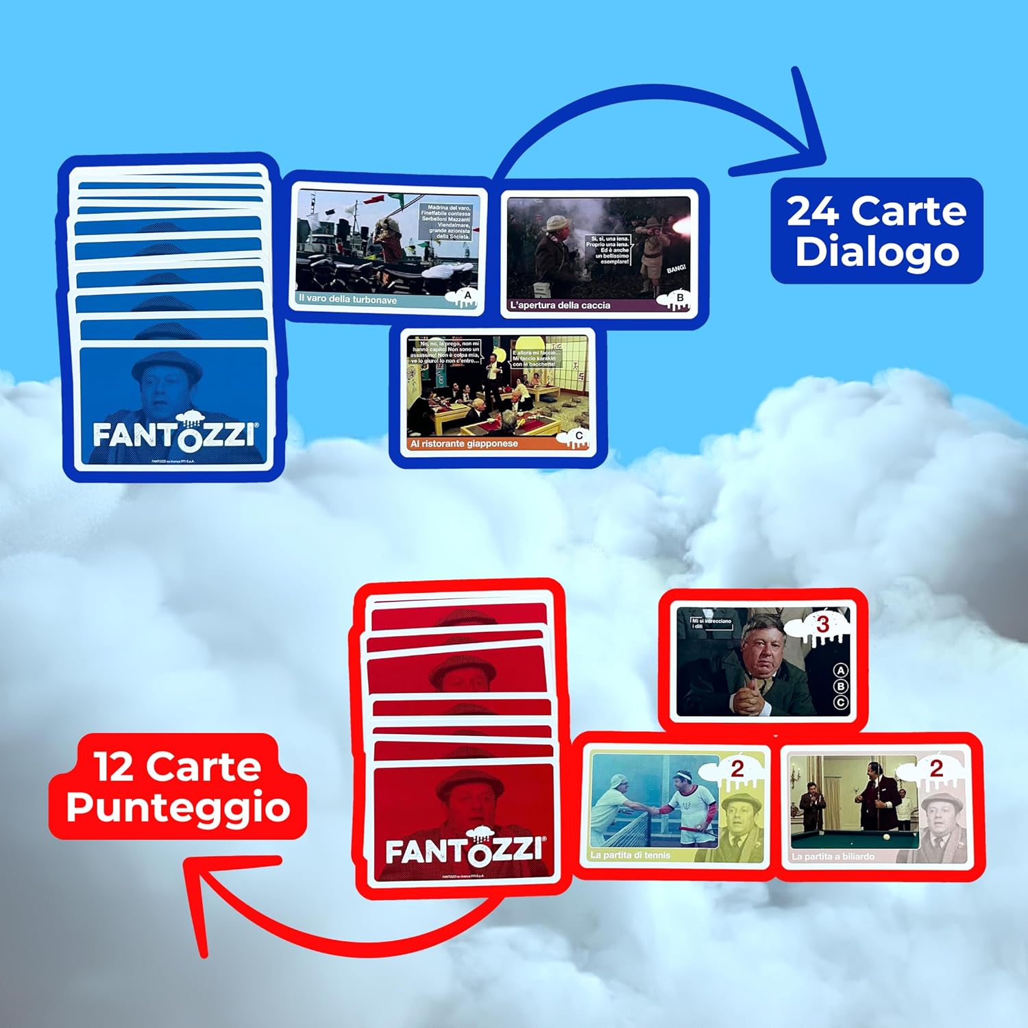 Ravensburger Fantozzi: Batti Lei Boomer Gioco di Carte - immagine 3