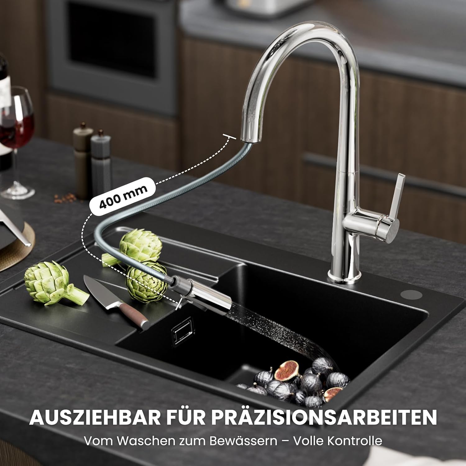 Cecipa Rubinetto Cucina Alta Pressione Cromato - immagine 2