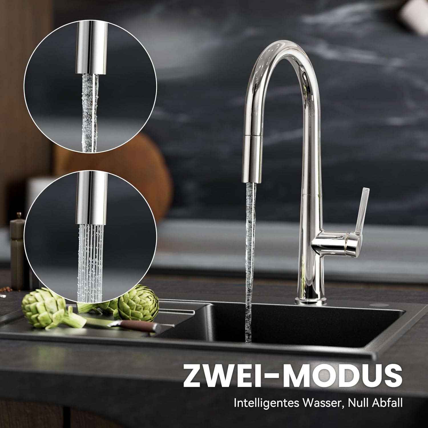 Cecipa Rubinetto Cucina Alta Pressione Cromato - immagine 3