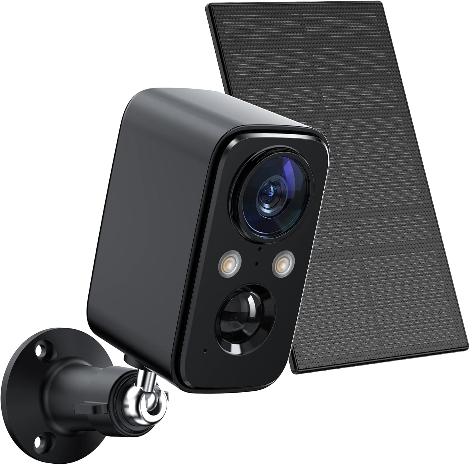 Foaood Telecamera Wi-Fi Esterno Solare IP66, Nera - immagine 1